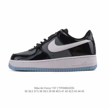 耐克 Nike Air Force 1 Low 漆皮拼接鞋面 空军一号低帮运动休闲板鞋，官方同步 原装级别 原楦头原纸板 打造纯正空军版型#专注外贸渠道 全掌内 - 点击图像关闭