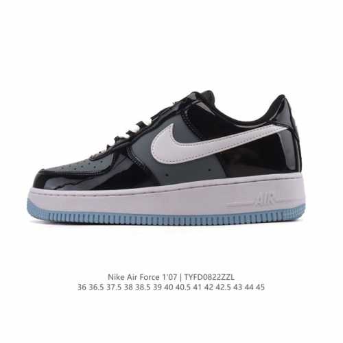 耐克 Nike Air Force 1 Low 漆皮拼接鞋面 空军一号低帮运动休闲板鞋，官方同步 原装级别 原楦头原纸板 打造纯正空军版型#专注外贸渠道 全掌内