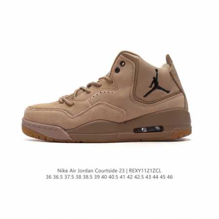 公司级 耐克 Nike Airjordancourtside23 乔丹23代 Aj23实战气垫缓震篮球鞋，Jordan 乔丹 男女鞋真标半码制，采用优质荔枝纹牛 - 点击图像关闭