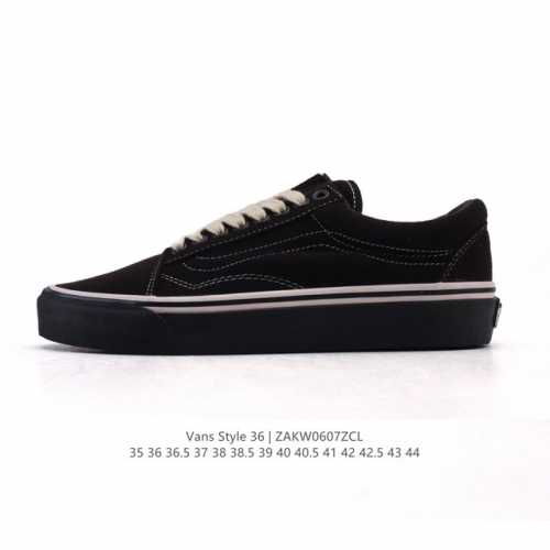真标 带半码 Vans 万斯 Style 36 经典低帮休闲运动硫化滑板板鞋。真的是吹爆的系列,那就是Vansstyle36系列低帮经典复古文化休闲运动篮球鞋好