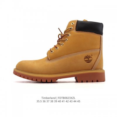 公司级 Timberland添柏岚靴子天伯伦高帮马丁靴 踢不烂经典大黄靴 防水面料 高帮靴 马丁靴 户外休闲潮流系列 搭配防臭防腐真皮乳胶鞋垫，给您完美的穿着体