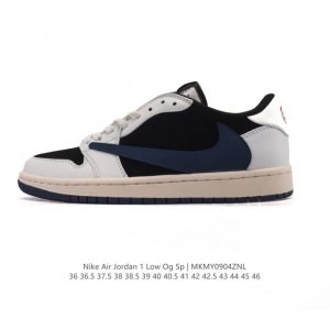 公司级 耐克 Nike Air Jordan 1 Low Og Sp Military Blue Aj1乔1倒勾 2025年新款 低帮篮球鞋 Aj1 乔丹1代