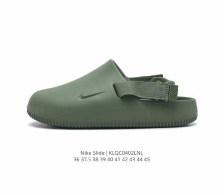 耐克 Nike Calm Slide 经典运动包头拖鞋 沙滩鞋 时尚厚底增高男女休闲凉拖鞋 拖鞋的外观十分吸引人 融合了舒适与时尚的元素 延续了简约独特的美学风 - 点击图像关闭