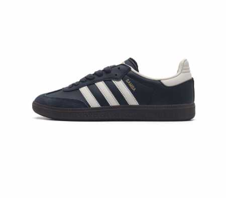 真标 Adidas 阿迪达斯 男女运动鞋 三叶草samba Vegan休闲鞋 德训鞋 复古板鞋经典运动鞋 采用环保设计的焕新adidas Samba经典鞋,力求 - 点击图像关闭