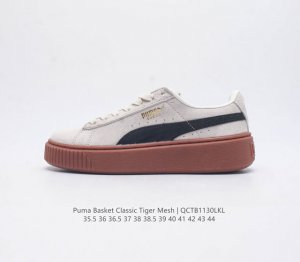 彪马 Puma Basket Classic Tiger Mesh男女士休闲板鞋 Puma Basket以puma Suede为设计原型,1971年以篮球鞋为设