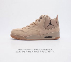 耐克 Nike Airjordancourtside23 乔丹23代 Aj23实战气垫缓震篮球鞋 Jordan 乔丹 男女鞋真标半码制 采用优质荔枝纹牛剖皮革鞋