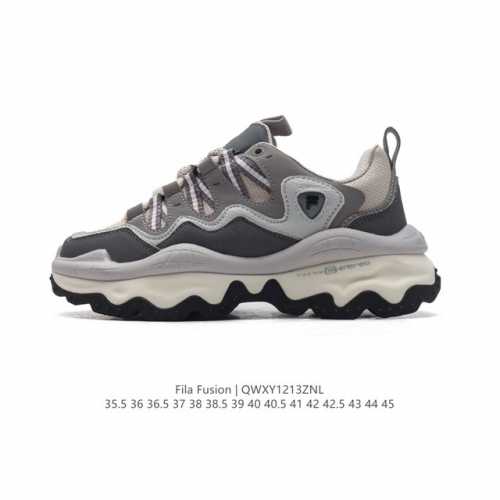 公司级 斐乐 男女同款老爹鞋 Fila Fusion 厚底增高百搭运动鞋 意大利百年经典运动品牌，网红单品 小红书推荐爆款 Fila斐乐新款小白鞋斐乐潮牌文化街