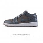 耐克 乔丹Air Jordan 1 Low Aj1 乔1 乔丹1代Aj1 低帮复古文化休闲运动篮球鞋，从1985 年面世的元年款汲取设计灵感，采用简洁大方的经典
