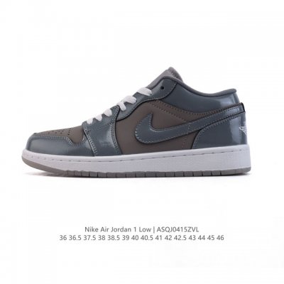 耐克 乔丹Air Jordan 1 Low Aj1 乔1 乔丹1代Aj1 低帮复古文化休闲运动篮球鞋，从1985 年面世的元年款汲取设计灵感，采用简洁大方的经典