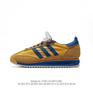 阿迪达斯adidas Sl 72 Shoes 经典复古薄底运动鞋 T头鞋 三叶草复古休闲跑步鞋休闲运动鞋 这款经典运动鞋携复古型格，来访你的活力日常 采用舒爽尼