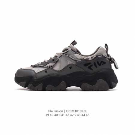 公司级 斐乐 男款老爹鞋 Fila Fusion 厚底增高百搭运动板鞋 意大利百年经典运动品牌，网红单品 小红书推荐爆款 Fila斐乐新款小白鞋斐乐潮牌文化街头 - 点击图像关闭