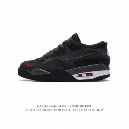 公司级 耐克 Nike Air Jordan 4 Retro Og 低帮 迈克尔 乔丹aj4代乔4 复古休闲运动文化篮球鞋。秉承轻量化的速度型篮球鞋设计思想完成 - 点击图像关闭
