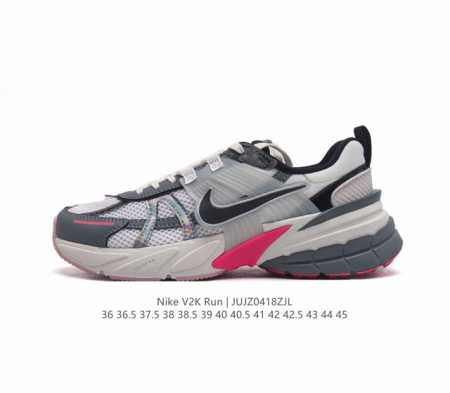 Nike 耐克 V2K Run 减震防滑 复古低帮跑步鞋 超火复古跑鞋，采用太空革组合呼吸网眼布鞋面材质，搭载正确4层组合底模，嵌入tpu加固稳定模块,双层md - 点击图像关闭