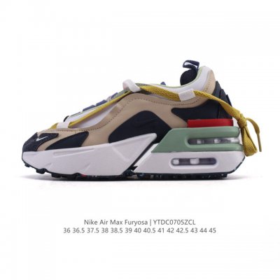 耐克 Nike Air Max Furyosa 男女子运动鞋气垫 厚底增高板鞋。采用灵感源自 90 年代疾速跑鞋的前卫外观，以新颖巧思大胆演绎时尚风范与舒适性能