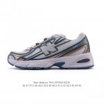 new Balance Mr740 Nb新百伦系列复古老爹风休闲运动慢跑鞋。采用轻质牛剖革拼接透气网眼衬垫织物鞋面材质 T-Beam大底提供足步弓支撑 保持步态