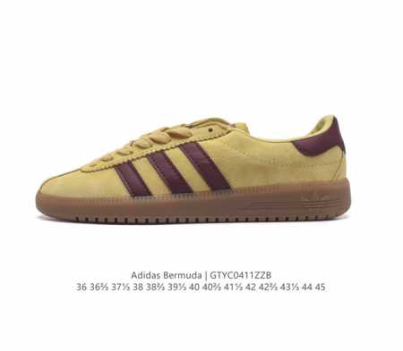 阿迪达斯 Adidas 德训鞋系列 清新 马卡龙 造型！阿迪达斯全新三叶草 Bermuda 运动板鞋悄悄上架！近期，Adidas Originals Bermu - 点击图像关闭
