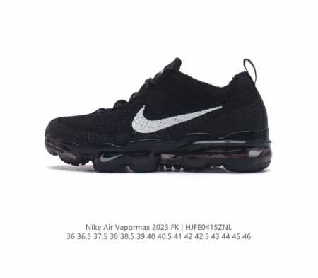 公司级 耐克 男女鞋 Nike Air Vapormax2023 Fk Flyknit 运动鞋全掌长气垫 缓震跑步鞋，打孔鞋垫透气出众 可抽出来详细查看 。弹性 - 点击图像关闭