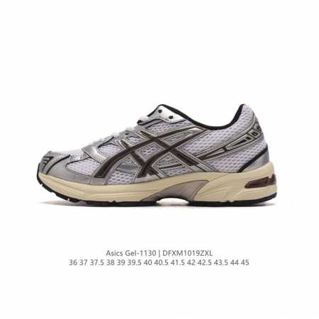 ASICS 亚瑟士 新款情侣健步减震复古鞋GEL-1 男女时尚透气运动潮流耐磨休闲鞋 。选用网眼与皮革相接，复古而富有层次感。网布搭配银色金属感线条，虎爪 Lo - 点击图像关闭