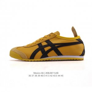 Asics 亚瑟士 女鞋真标半码制 配足弓鞋垫 日产经典老牌-鬼塚虎 Onitsuka Tiger Mexico 66经典墨西哥系列复古经典百搭板鞋休闲运动鞋慢