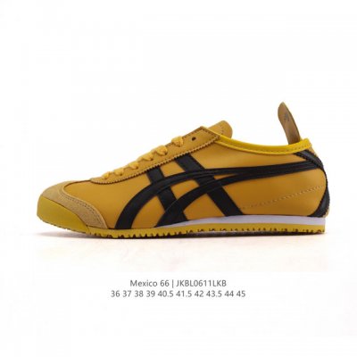 Asics 亚瑟士 女鞋真标半码制 配足弓鞋垫 日产经典老牌-鬼塚虎 Onitsuka Tiger Mexico 66经典墨西哥系列复古经典百搭板鞋休闲运动鞋慢