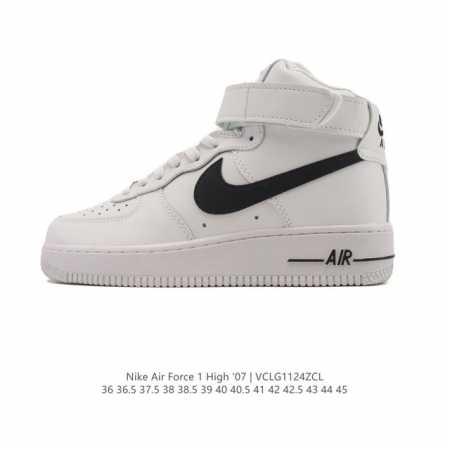 Nike Air Force 1'07 Mid Af1耐克 空军一号 Af1 中帮 魔术贴 厚底增高运动板鞋 原楦头原纸板 打造纯正空军版型。专注外贸渠道 全掌 - 点击图像关闭