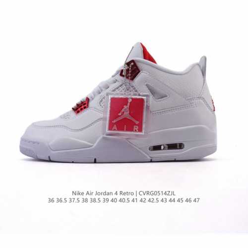 公司级 真标 耐克 Nike Air Jordan 4 Retro Og迈克尔 乔丹Aj4代乔4 中帮复古休闲运动文化篮球鞋。秉承轻量化的速度型篮球鞋设计思想完