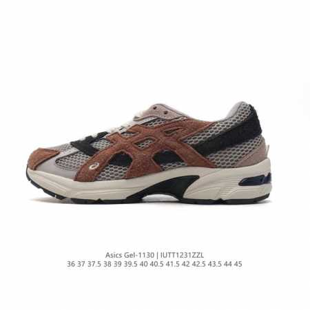 Asics 亚瑟士 新款情侣健步减震复古鞋gel-1 男女时尚透气运动潮流耐磨休闲鞋 。选用网眼与皮革相接，复古而富有层次感。网布搭配金属感线条，虎爪 Logo - 点击图像关闭