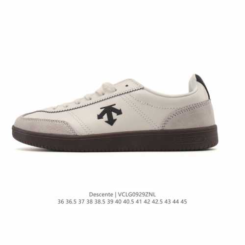 新品公司级 Descente Cron Racer 迪桑特休闲板鞋，男女款设计，迪桑特Cron Racer系列是一款融合日系极简设计与功能科技的多场景休闲鞋，核