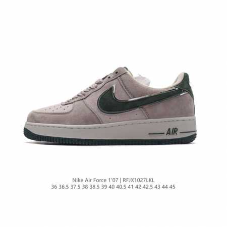 耐克 Nike Air Force 1 '07 Low 空军一号含气垫 低帮百搭厚底增高休闲运动板鞋。柔软、弹性十足的缓震性能和出色的中底设计，横跨复古与现代的 - 点击图像关闭