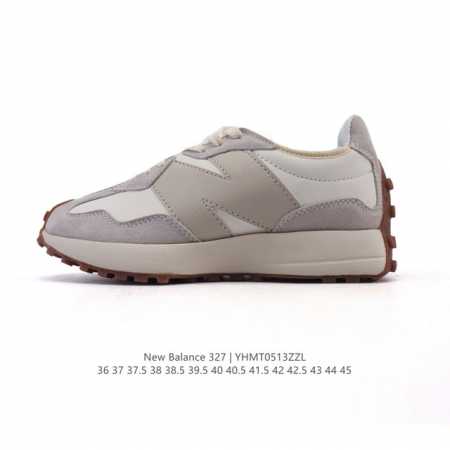 真标 Nb 新百伦 New Balance 327系列复古休闲运动慢跑鞋时尚男女运动鞋 以更纯粹的复古风格设计打造的全新造型 侧身还以解构设计，将 N 字标志以 - 点击图像关闭