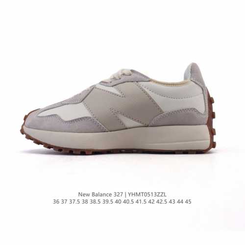 真标 Nb 新百伦 New Balance 327系列复古休闲运动慢跑鞋时尚男女运动鞋 以更纯粹的复古风格设计打造的全新造型 侧身还以解构设计，将 N 字标志以