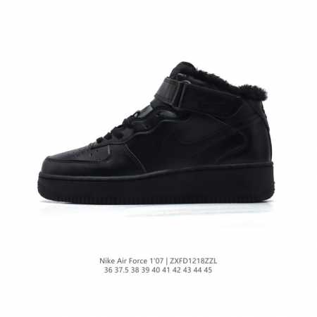 新款 加绒加厚 Nike Air Force 7 Mid Af1耐克 空军一号 Af1 中帮 魔术贴 厚底增高运动板鞋 原楦头原纸板 打造纯正空军版型。专注外贸 - 点击图像关闭