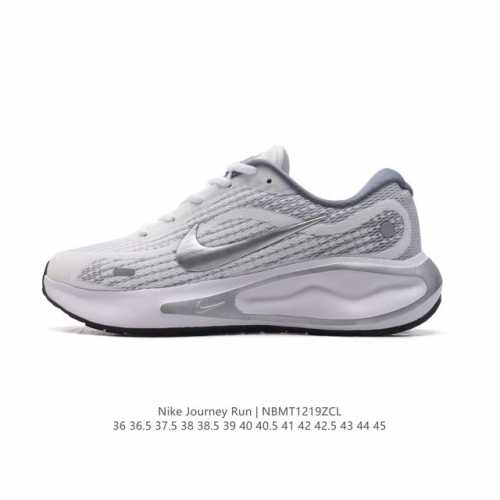 耐克 Nike Journey Run 男女子透气公路运动跑步鞋 厚底增高老爹鞋 搭载柔软厚实的 Comfiride 泡绵缓震配置，助你征服充满挑战的路面，大步