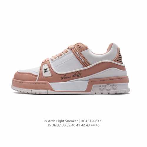 公司级 路易威登 Louis Vuitton Lv路易威登板鞋 时尚运动鞋 潮厚底增高鞋 。舒适防滑底和百搭性霸屏整个时尚娱乐圈，细节调整完美主义！采用柔软皮革