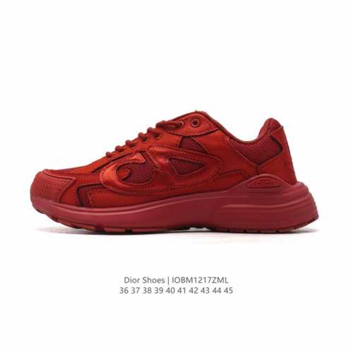 公司级 Dior 迪奥 高奢品牌 彰显高级气质 Dior 运动鞋低帮系列复古百搭休闲鞋时尚慢跑鞋厚底老爹鞋。 码数：36-45 编码：Iobm1217Zml