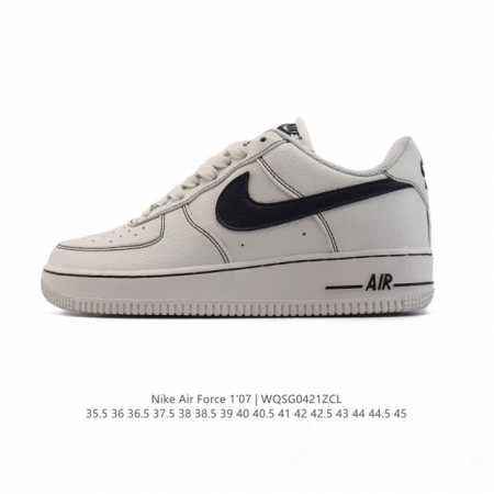 头层皮 耐克 Nike Air Force 7 Low 空军一号含气垫 小白鞋 低帮百搭厚底增高休闲运动板鞋。柔软、弹性十足的缓震性能和出色的中底设计，横跨复古 - 点击图像关闭