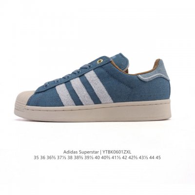 阿迪达斯 Adidas Superstar 2025年新款鞋子 蛇年新款 Gucci联名 经典贝壳头系列 新款休闲板鞋潮流男女士运动鞋 。鞋面帆布织物拼接材质