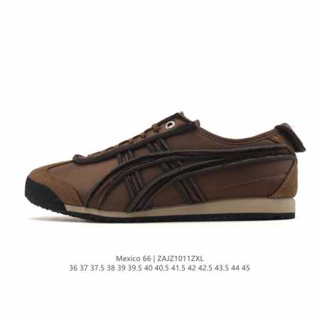 真标 Asics 亚瑟士 男女鞋 配足弓鞋垫 日产经典老牌-鬼塚虎 Onitsuka Tiger Mexico 66经典墨西哥系列复古经典百搭板鞋休闲运动鞋慢跑 - 点击图像关闭