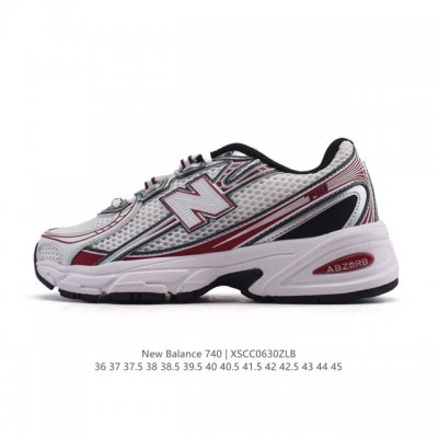 New Balance Mr740 Nb新百伦系列复古老爹风休闲运动慢跑鞋。采用轻质牛剖革拼接透气网眼衬垫织物鞋面材质 T-Beam大底提供足步弓支撑 保持步态