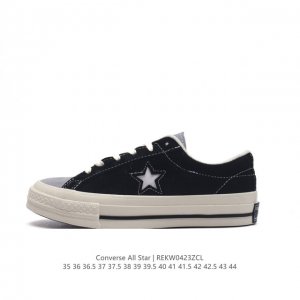 Converse All Star 匡威全明星帆布鞋 复古星空标高帮休闲运动硫化百搭板鞋 厚底增高女鞋经典帆布鞋学院风学生鞋 这个系列是匡威最古老的系列了。是匡
