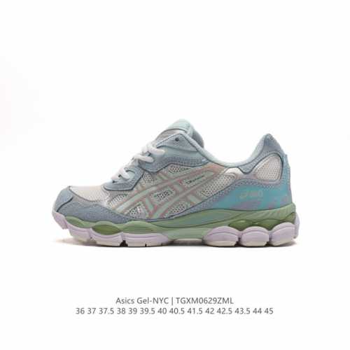 Asicsgel-Nyc复古单品 亚瑟士asicstiger 新款休闲鞋 厚底街头运动休闲鞋，Asics亚瑟士推出全新gel-Nyc，彰显纽约都市活力。这次的新