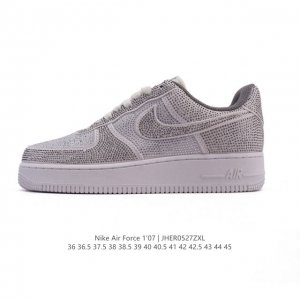 耐克 Nike Air Force 1 '07 Low 空军一号含气垫 小白鞋 2025年 蛇年新款 贴钻 闪钻鞋面 低帮百搭厚底增高休闲运动板鞋 柔软 弹性十