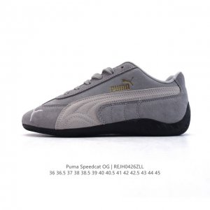 公司级 puma Speedca Og 彪马极速赛车系列低帮德训风拼接复古百搭休闲运动赛车鞋 鞋款从80、90年代赛车手所穿的防火赛车鞋为原型，鞋身线条模仿了赛