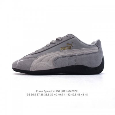 公司级 puma Speedca Og 彪马极速赛车系列低帮德训风拼接复古百搭休闲运动赛车鞋 鞋款从80、90年代赛车手所穿的防火赛车鞋为原型，鞋身线条模仿了赛