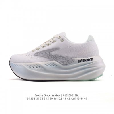 新品公司级 布鲁克斯 Glycerin Max 超级甘油:舒适的增高神器！Brooks Glycerin Max是一款极具突破性的顶级缓震运动跑鞋，由百年专业跑