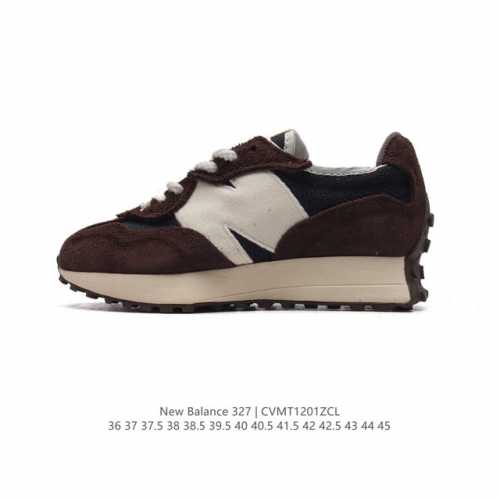 Nb 新百伦 New Balance 327系列复古休闲运动慢跑鞋时尚男女运动鞋 以更纯粹的复古风格设计打造的全新造型 侧身还以解构设计，将 N 字标志以做旧压
