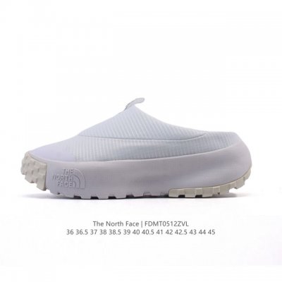 公司级 北面 北脸 The North Face 低帮休闲凉拖鞋 包头拖鞋 毛毛虫一脚蹬 休闲拖鞋 复古百搭厚底增高运动板鞋。居家室内外一脚蹬休闲面包鞋采用尼龙