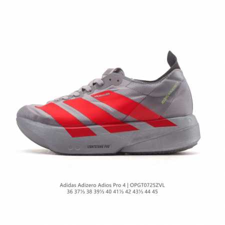 阿迪达斯 Adidas Adizero Adios Pro 4 舒适防滑耐磨 低帮 休闲跑步鞋 男女款厚度增高老爹鞋 2025年，Adidas推出了Adidas - 点击图像关闭