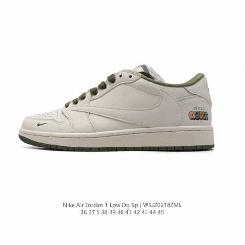 公司级 真标 耐克 Nike Air Jordan 1 Low Og Sp Military Blue Aj1乔1倒勾低帮篮球鞋 Gucci 联名 Aj1 乔丹