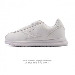 新品公司级 路易威登Louis Vuitton X Nigo 联名款运动鞋 Buttersoft Fw25 圆头系带 低帮 生活休闲鞋 阿甘鞋 路易威登 Lou